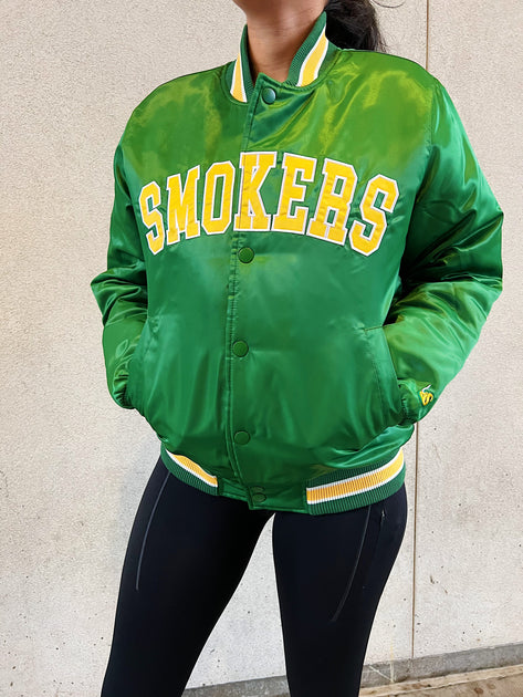 Mitchell & Ness Green Bay Packers Heavyweight Satin Jacket green