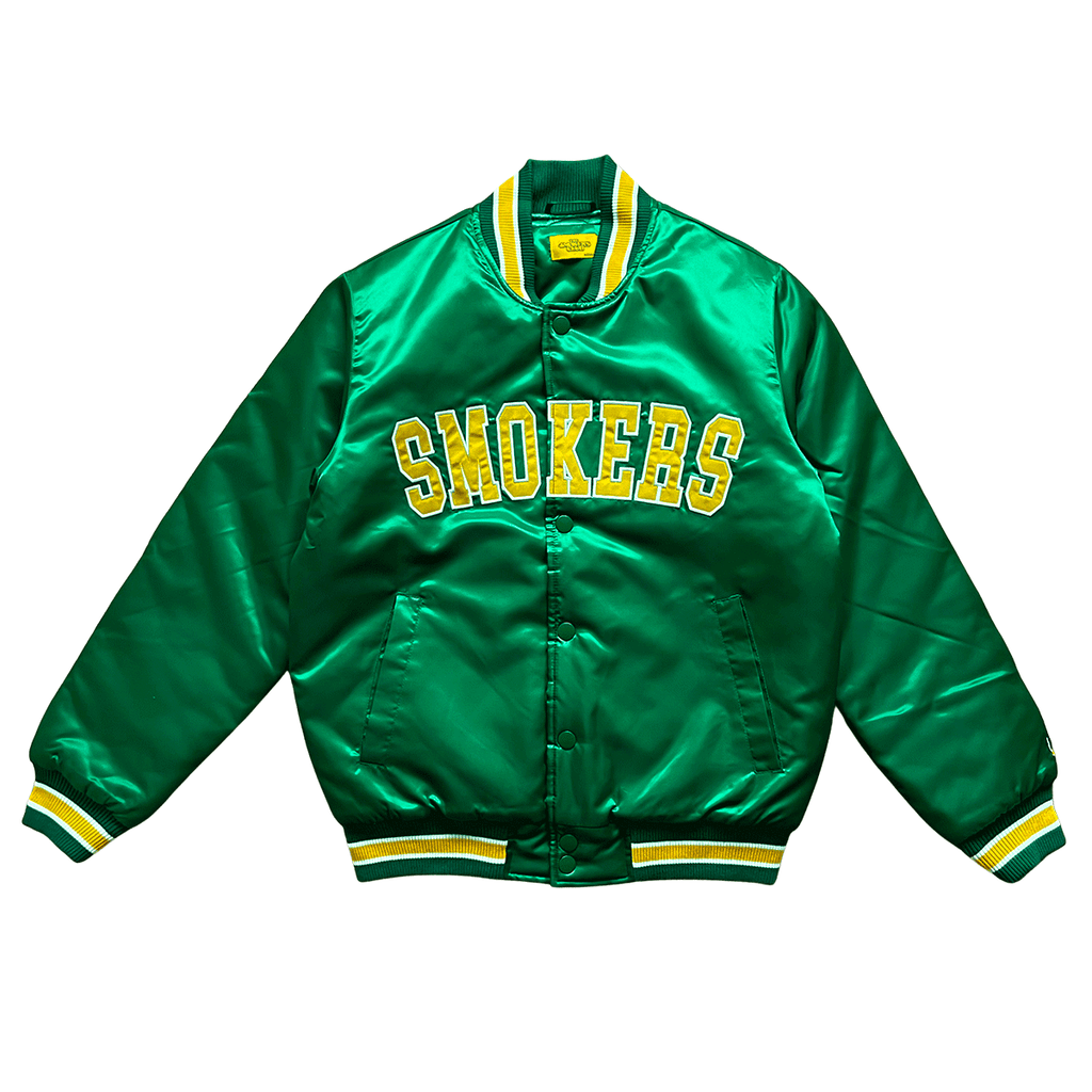 Mitchell & Ness Men's Packers Heavyweight Satin Jacket Green/Gold Size M | MODA3